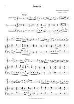 Náhled not [1] - Bernardi Bartolomeo (1660? - 1732) - Sonata (d moll) - úprava