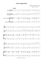 Náhled not [1] - Pepusch Johann Christoph (1667 - 1752) - Triová sonáta D dur