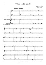 Náhled not [1] - Barre de la Michel (1675 - 1745) - Triová sonáta e moll