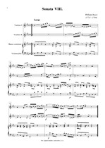 Náhled not [1] - Boyce William (1711 - 1779) - Sonata VIII. (Es dur)