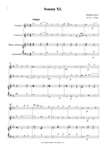 Náhled not [1] - Boyce William (1711 - 1779) - Sonata XI. (c moll)