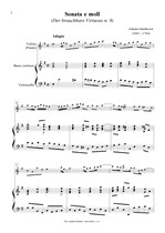 Náhled not [1] - Mattheson Johann (1681 - 1764) - Sonata e moll (Der brauchbare Virtuoso n. 9)