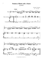 Náhled not [1] - Ferronati Giacomo (17. - 18. stol.) - Sonata a flauto solo e basso (Biblioteca Palatina 6)