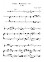 Náhled not [1] - Valentini Giuseppe (1681 - 1753) - Sonata a flauto solo e basso (Biblioteca Palatina 20)