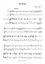 Náhled not [1] - Pez Johann Christoph (1664 - 1716) - Trio D dur