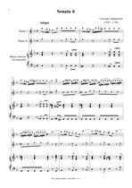 Náhled not [1] - Sammartini Giuseppe (1693 - 1750) - Sonata 6