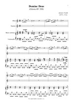 Náhled not [1] - Vivaldi Antonio (1678 - 1741) - Domine Deus (Gloria RV 589)