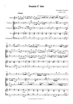 Náhled not [1] - Scarlatti Alessandro (1659 - 1725) - Sonata C dur