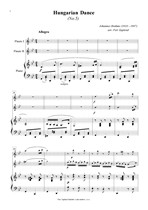 Náhled not [1] - Brahms Johannes (1833 - 1897) - Uherský tanec č. 5 (úprava Petr Zapletal)