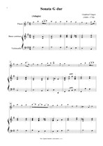Náhled not [1] - Finger Gottfried (1660 - 1730) - Sonata G dur