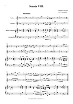 Náhled not [1] - Furloni Gaetano (17. - 18. stol.) - Sonata VIII.