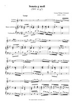 Náhled not [1] - Telemann Georg Philipp (1681 - 1767) - Sonata g moll (TWV 41:g7)