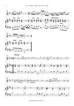 Náhled not [2] - Telemann Georg Philipp (1681 - 1767) - Sonata D dur (TWV 41:D8)