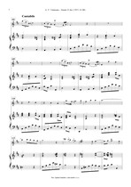Náhled not [3] - Telemann Georg Philipp (1681 - 1767) - Sonata D dur (TWV 41:D8)