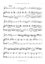 Náhled not [4] - Telemann Georg Philipp (1681 - 1767) - Sonata fis moll (TWV 41:fis1)