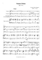 Náhled not [1] - Ruggieri Giovanni Maria (1665? - 1725?) - Sonata Prima (op. 3/1)