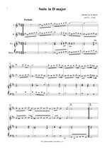 Náhled not [1] - Barre de la Michel (1675 - 1745) - Suite in D major (op. 1/4)