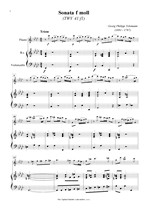 Náhled not [1] - Telemann Georg Philipp (1681 - 1767) - Sonata f moll (TWV 41:f1)