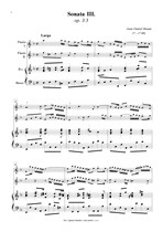 Náhled not [1] - Braun Jean Daniel (? - 1740) - Sonata III. (op. 3/3)