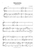 Náhled not [1] - Zapletal Petr (*1965) - Čtyři krátké skladby pro klavír čtyřručně