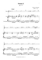 Náhled not [1] - Barsanti Francesco (1690 - 1772) - Sonata I., II.