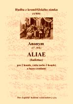 Náhled titulu - Anonym - Aliae (ballettae) (archív Kroměříž A 810