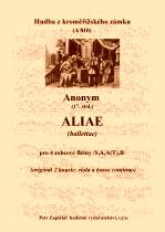 Náhled titulu - Anonym - Aliae (ballettae) úprava (archív Kroměříž A 810)