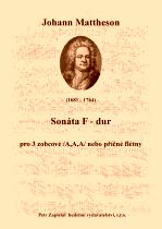 Náhled titulu - Mattheson Johann (1681 - 1764) - Sonáta F dur