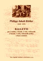 Náhled titulu - Rittler Filipp Jakob  (1640 - 1693) - Balletti (Archív Kroměříž A 844)
