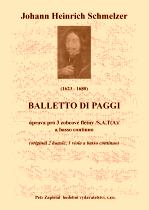 Náhled titulu - Schmelzer Johann Heinrich (1623 - 1680) - Balletti di Paggi úprava (Archív Kroměříž A 893)
