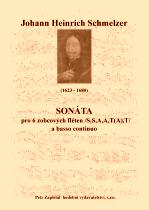 Náhled titulu - Schmelzer Johann Heinrich (1623 - 1680) - Sonáta pro 6 zobcových fléten a basso continuo