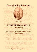 Náhled titulu - Telemann Georg Philipp (1681 - 1767) - Concerto a - moll (TWV 52:a2)