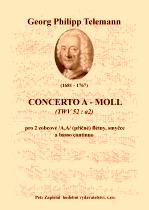 Náhled titulu - Telemann Georg Philipp (1681 - 1767) - Concerto a - moll (TWV 52:a2)