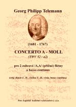 Náhled titulu - Telemann Georg Philipp (1681 - 1767) - Concerto a - moll (TWV 52 : a2) - úprava