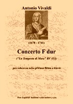 Náhled titulu - Vivaldi Antonio (1678 - 1741) - Concerto F dur (La Tempesta di Mare, RV 433) - klav. výtah