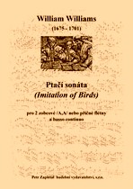 Náhled titulu - Williams William (1675 - 1701) - „Ptačí sonáta“ (Imitation of Birds)