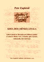 Náhled titulu - Zapletal Petr (*1965) - „Kdes, holuběnko, lítala“ pro folkový soubor