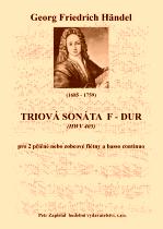 Náhled titulu - Händel Georg Friedrich (1685 - 1759) - Triosonata F - dur (HWV 405)
