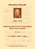 Náhled titulu - Marcello Benedetto (1686 - 1739) - Sonáty pro zobcovou (in F) nebo příčnou flétnu a basso continuo č. 4 - 6