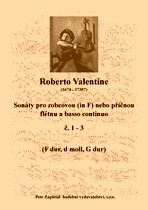 Náhled titulu - Valentine Roberto (1674 - 1735?) - Sonáty č. 1 - 3