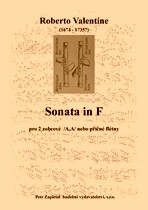 Náhled titulu - Valentine Roberto (1674 - 1735?) - Sonata in F