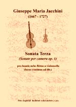 Náhled titulu - Jacchini Giuseppe Maria (1667 - 1727) - Sonata Terza (Sonate per camera op. 1)
