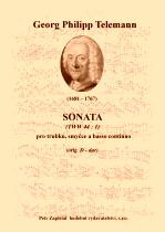 Náhled titulu - Telemann Georg Philipp (1681 - 1767) - Sonata (úprava C - dur) (TWV 44:1)