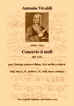 Náhled titulu - Vivaldi Antonio (1678 - 1741) - Concerto d moll (RV 535) klavírní výtah