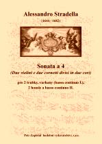 Náhled titulu - Stradella Alessandro (1644 - 1682) - Sonata a 4 (D - dur) (Due violini e due cornetti divisi in due cori)