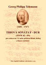 Náhled titulu - Telemann Georg Philipp (1681 - 1767) - Triová sonáta F -dur (TWV 42:F9)