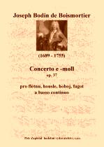 Náhled titulu - Boismortier Joseph Bodin de (1689 - 1755) - Concerto e - moll (op. 37)