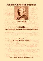 Náhled titulu - Pepusch Johann Christoph (1667 - 1752) - Sonáty pro  sopránovou zobcovou flétnu a basso continuo č 1 - 3