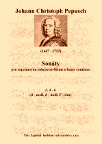 Náhled titulu - Pepusch Johann Christoph (1667 - 1752) - Sonáty pro  sopránovou zobcovou flétnu a basso continuo č 4 - 6