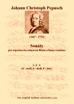 Náhled titulu - Pepusch Johann Christoph (1667 - 1752) - Sonáty pro  sopránovou zobcovou flétnu a basso continuo č 4 - 6